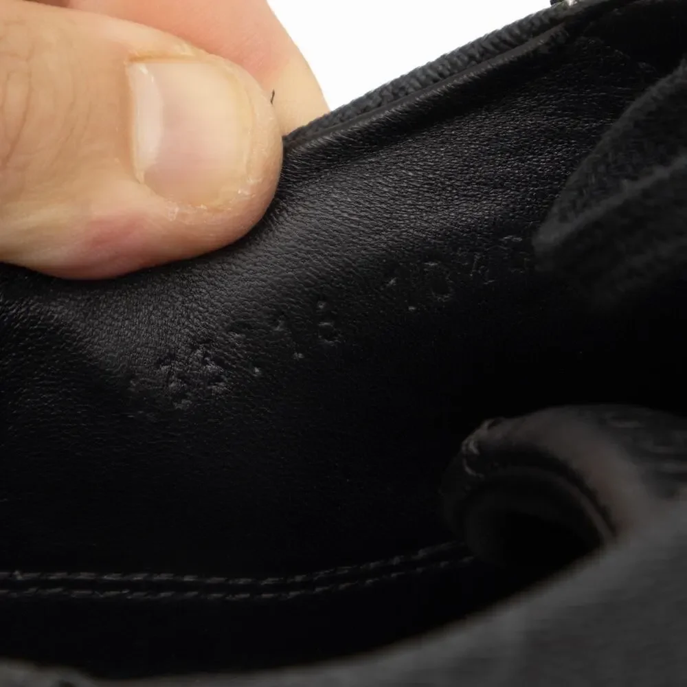 Gucci Black GG Monogram Supreme Canvas and Leather Low Top Sneakers US:11